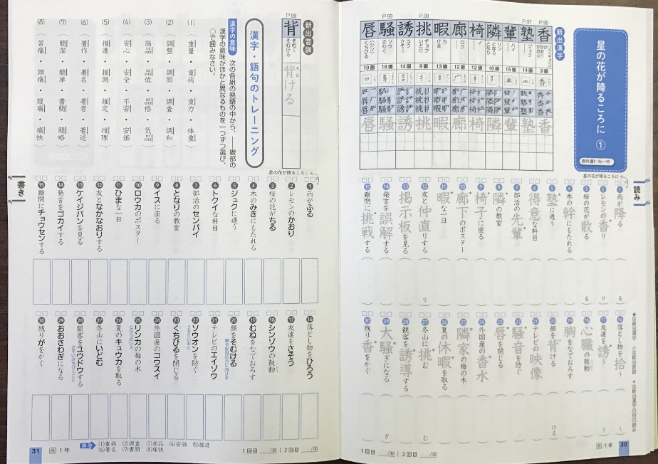 単元別 漢字学習 ササキ教材